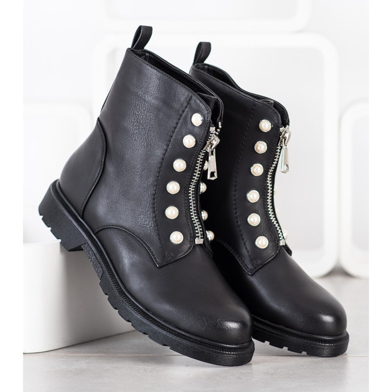 Super Mode Pracovníci se zipem černý 1