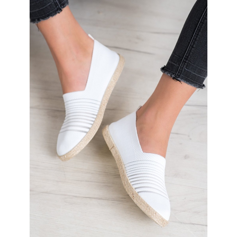 MCKEYLOR Slipony Espadrilles bílý 2