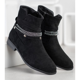 Cm Paris Kovbojky s ozdobným řetízkem černý 1