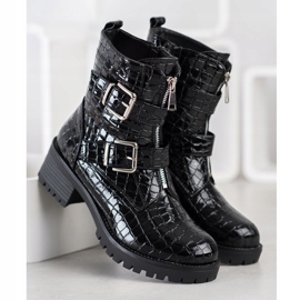 Super Me Pracovníci na posuvníku tisku hada černá 1