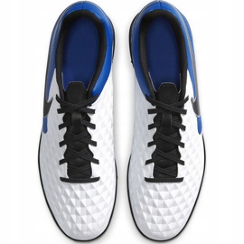 Kopačky Nike Tiempo Legend 8 Club Tf AT6109 104 bílá, modrá, černá bílý 1 Kopačky Nike Tiempo Legend 8 Club Tf AT6109 104 bílá, modrá, černá bílý 1