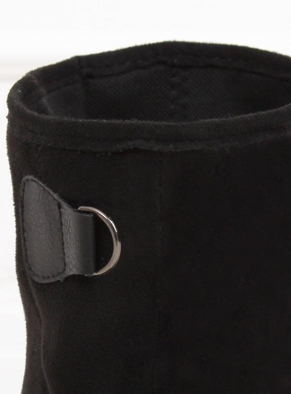 Černé boty pro ženy J19-97 Black Ii Quality černý 1