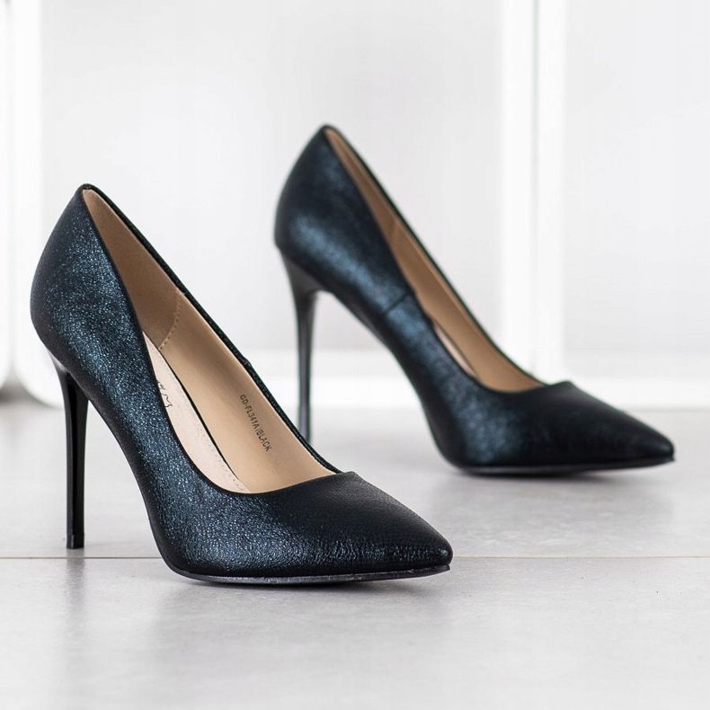 Goodin Módní vysoké podpatky černý 1