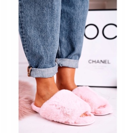 Dámské růžové pantofle sladké růžový 1