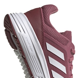 Dámské běžecké boty adidas Galaxy 5 burgundy FW6124 bílý červený 3