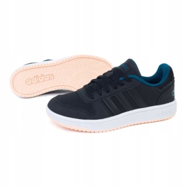 Boty Adidas Hoops 2.0 K EE6718 černá zelená 1