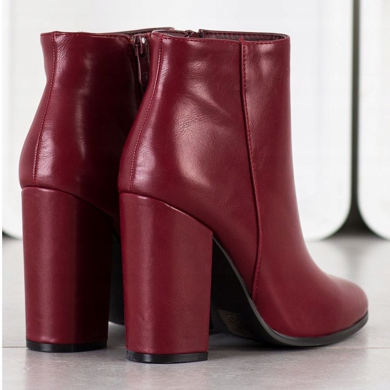 Camo Klasické boty z ekokůže červené 1