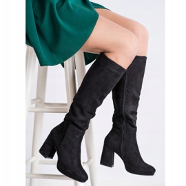 Goodin Semišové Boty Na Sloupu černý 1