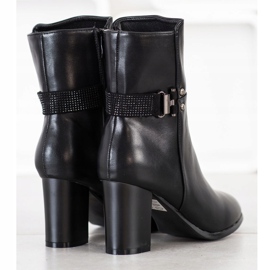 Sabatina Elegantní vysoké boty černý 1