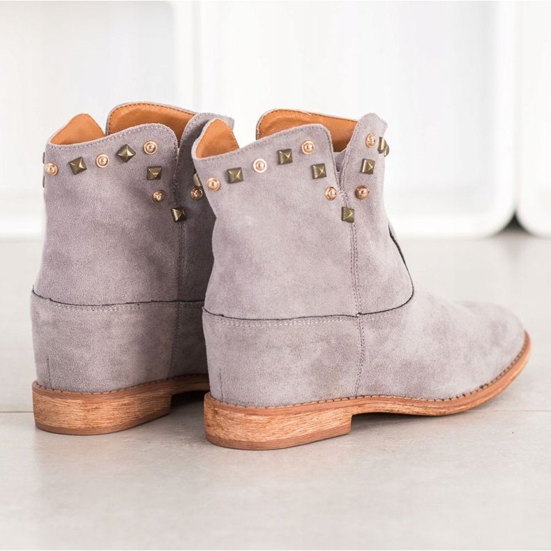 Bella Paris Teplé šedé kovbojky šedá 1