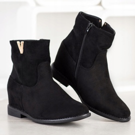 Sergio Todzi Elegantní klínové kozačky černý 1