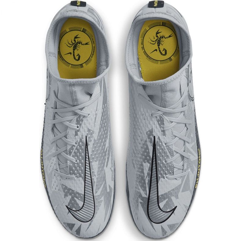 Kopačky Nike Phantom Gt Scorpion Academy Dynamic Fit FG / MG M DA2266 001 modrý stříbro 1