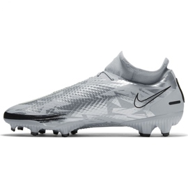 Kopačky Nike Phantom Gt Scorpion Academy Dynamic Fit FG / MG M DA2266 001 modrý stříbrný 2