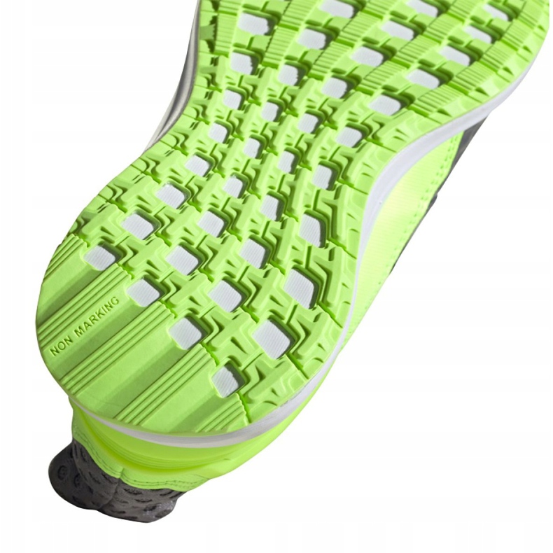 Běžecké boty adidas RapidaRun Jr FV4100 šedá zelený 1