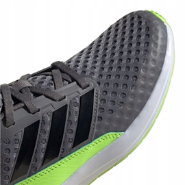Běžecké boty adidas RapidaRun Jr FV4100 šedá zelená 3