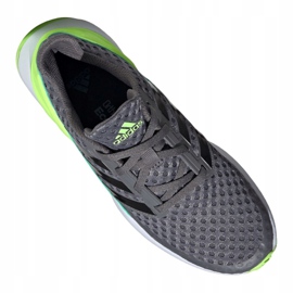 Běžecké boty adidas RapidaRun Jr FV4100 šedá zelená 4