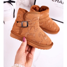 Apawwa Dětské sněhule s kožešinovou hnědou Kawai hnědý 1