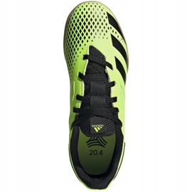 Adidas Predator 20.4 In Sala Dětské kopačky zeleno-černé EH3043 zelený zelený 1