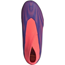 Kopačky Adidas Nemeziz.3 Ll Tf Junior purpurově růžové EH0584 fialová 1