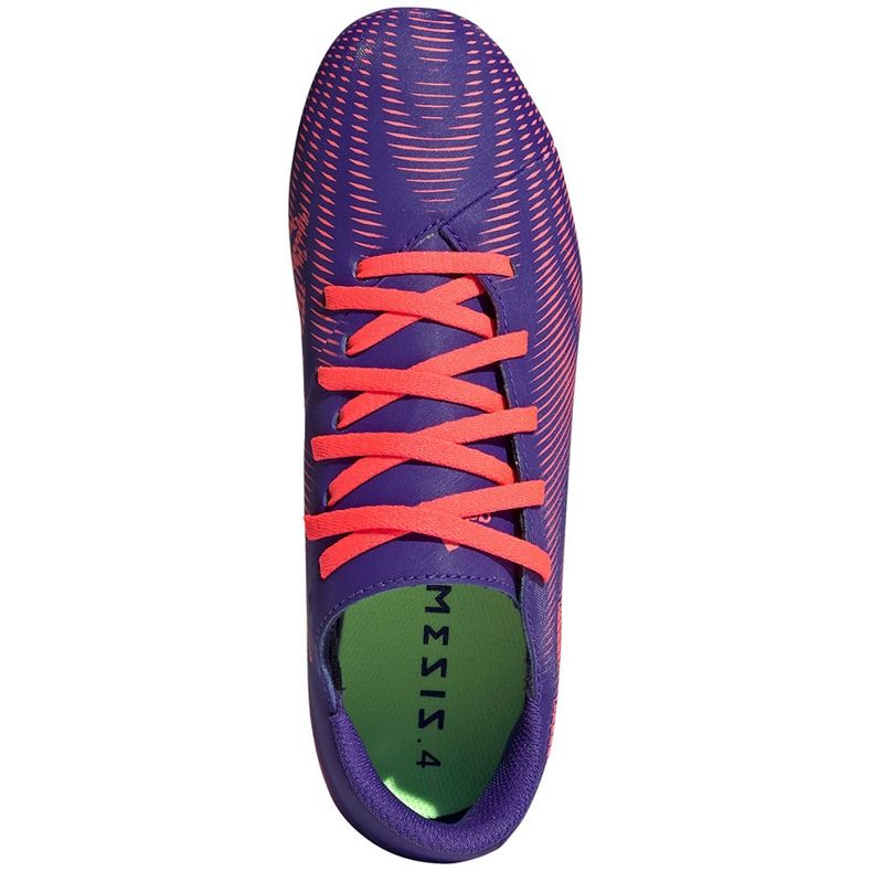 Kopačky adidas Nemeziz.4 FxG Junior purpurově růžové EH0585 fialová 1