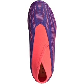 Kopačky Adidas Nemeziz.3 Ll Fg Junior purpurově růžové EH0583 fialová 1