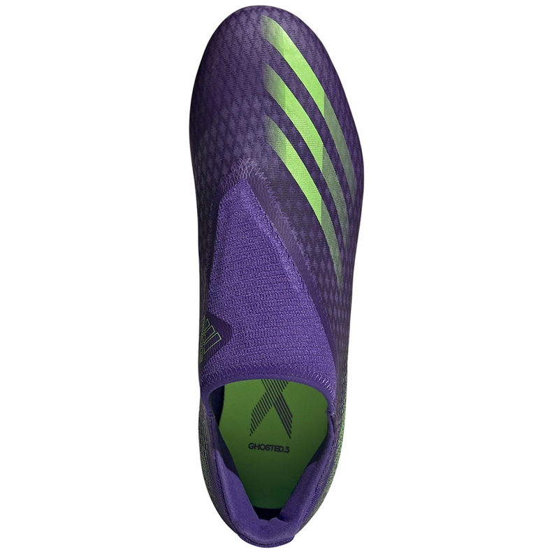 Kopačky Adidas X Ghosted.3 Ll Fg purpurově zelené EG8164 fialová fialová 1