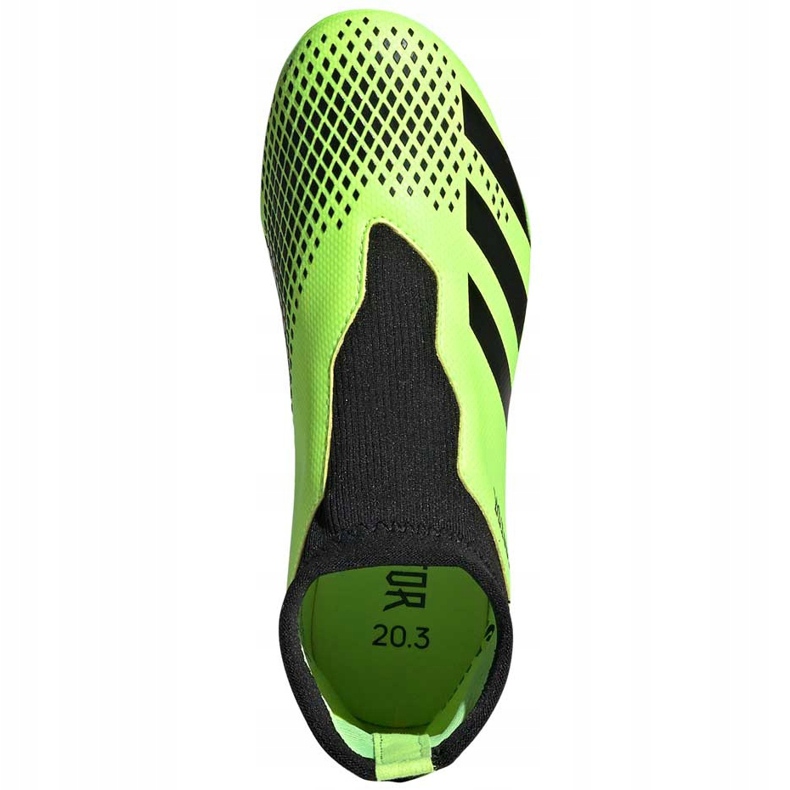 Adidas Predator 20.3 Ll Fg Dětské kopačky zeleno-černé EH3019 zelená zelená 1