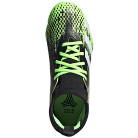 Dětské kopačky Adidas Predator 20.3 Tf Junior, černé a zelené EH3034 černá/zelená/bílá černý 1