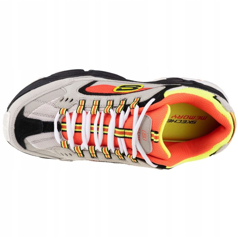 Skechers Stamina-Cutback M 51286-GYOR pomerančový šedá vícebarevný 2