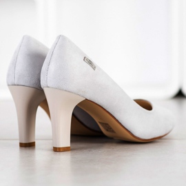 J. Star Neformální lodičky na podpatku šedá 1