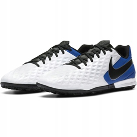 Fotbalová obuv Nike Tiempo Legend 8 Academy Tf M AT6100 104 bílá , bílá, modrá 1