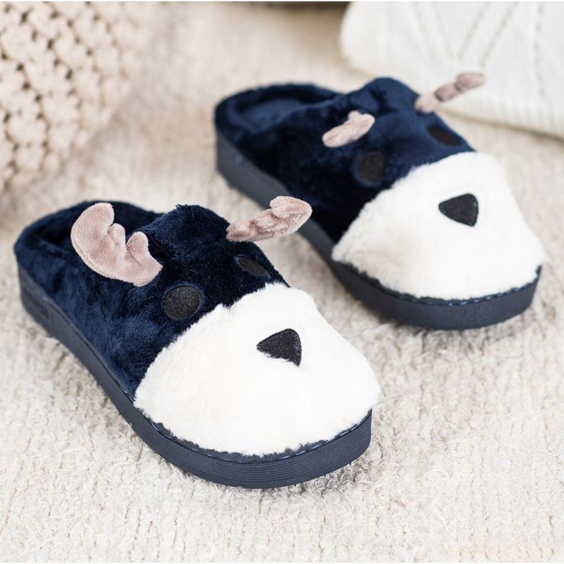 Bona Sobí pantofle béžový bílý námořnická modrá 1