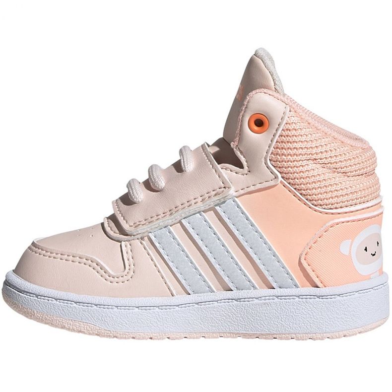 Boty Adidas Hoops Mid Jr FW4924 růžový 1