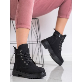 SHELOVET Černí lovci s eko kůží černý 1