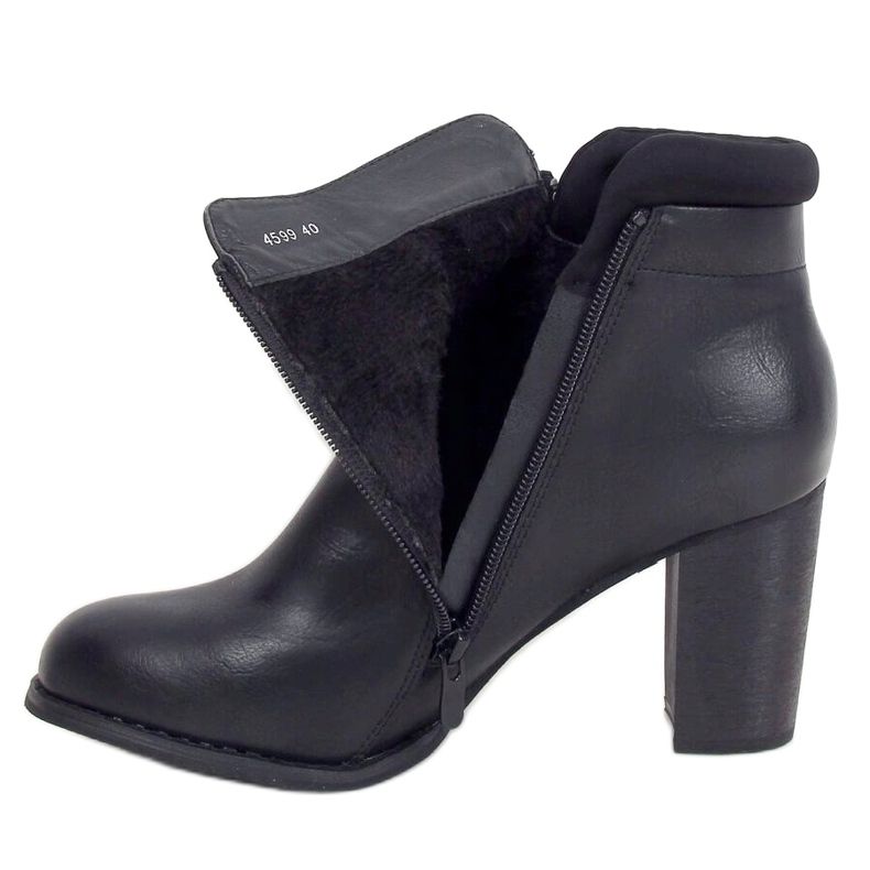 Černá 4599 Černá vysoké podpatky 1