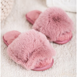 Bona Stylové růžové pantofle růžový 1