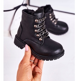 Dětský izolovaný lapač s eko koženým řetězem Black Rock &amp; Roll černá 2