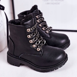 Dětský izolovaný lapač s eko koženým řetězem Black Rock &amp; Roll černá 1