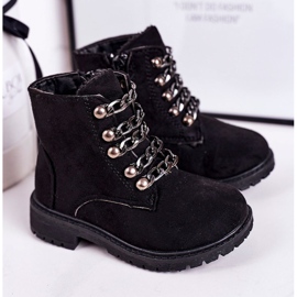 Dětský izolovaný lapač Eco Suede Chain Black Rock &amp; Roll černý 1