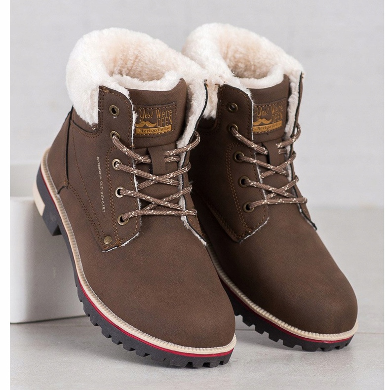 Arrigo Bello Teplé trekové boty hnědý 1