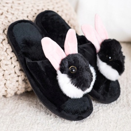 Bona Bunny pantofle černý 1