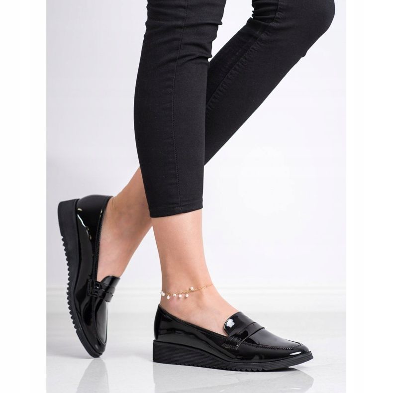 Goodin Lakované mokasíny černá 1