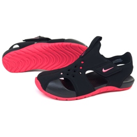 Sandály Nike Sunray Protect 2 (PS) Jr 943826-003 černá růžový 1 Sandály Nike Sunray Protect 2 (PS) Jr 943826-003 černá růžový 1