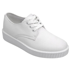 Creepers boty na bílé platformě BK-15 bílý 1