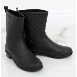 Černé dámské prošívané galoše DC06 Black černá 1