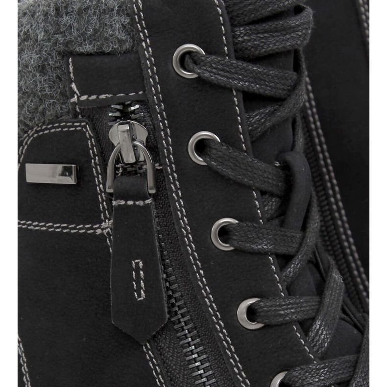 Dámské černé kozačky 4058 Black černý 1