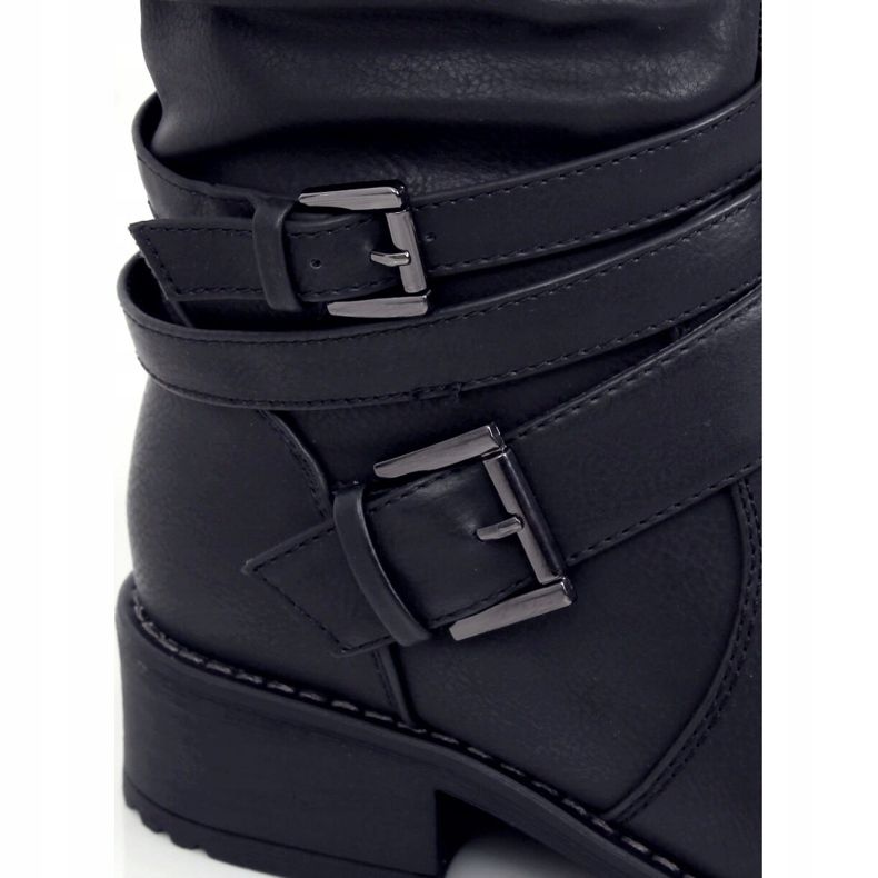 Černé dámské jezdecké boty 7501 Black černý 1