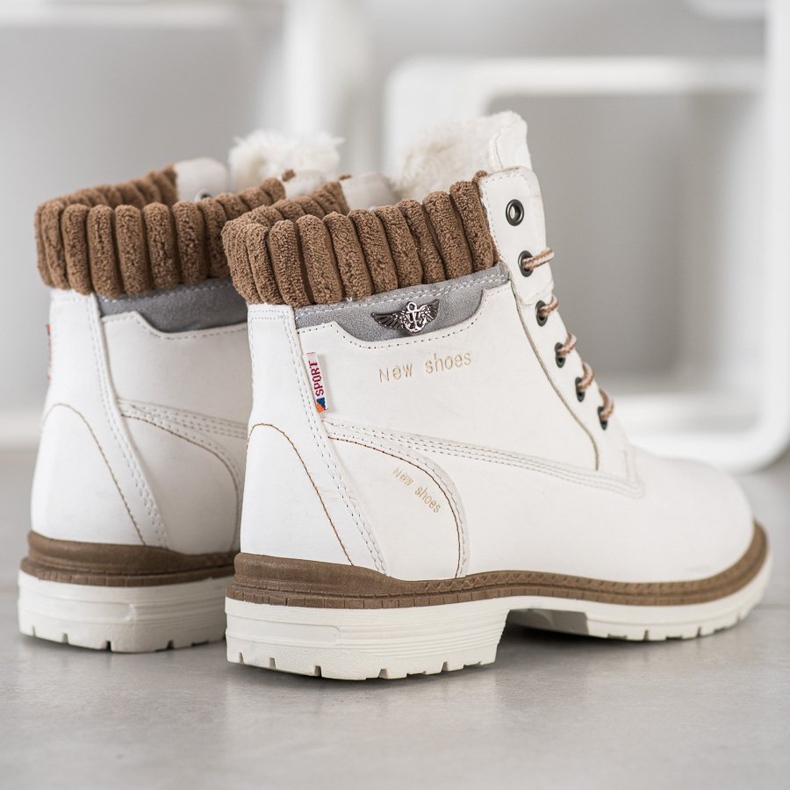 SHELOVET Nové boty na turistiku bílý 2