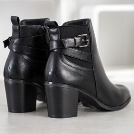 Ideal Shoes Neformální černé boty černá 1