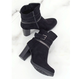 Černé kozačky na vysokém podpatku BH126-KB Black černá 1 Černé kozačky na vysokém podpatku BH126-KB Black černá 1